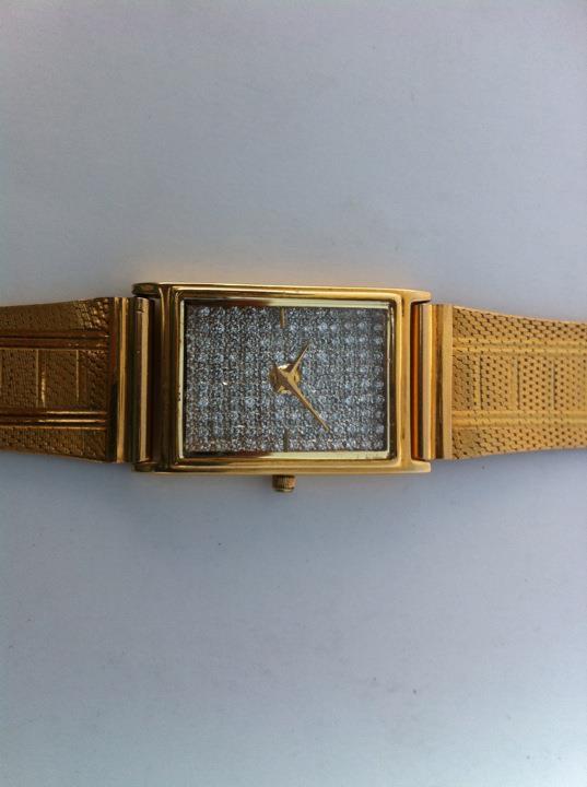 Diamond studded watch